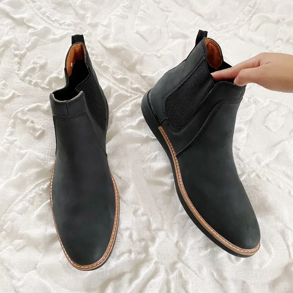 Madden Mens Leather Chelsea Boots Size 11M New